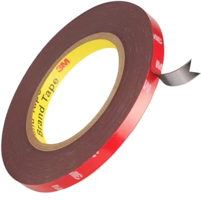 Image of CANOPUS 3M Double Sided Tape Heavy Duty 10mm x 9.8m Waterproof Mounting Strong Adhesive Tape, Ideal for LED Strip Lights Automotive, Home Decor, Car