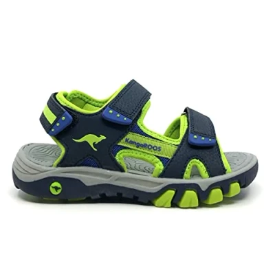 Image of KangaROOS Men&#039;s K Celtic Stan Sandal, dk Navy/Lime, 4 UK