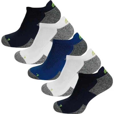 Image of More Mile Mens Running Socks Challenger 5 Pack Cushioned Breathable Anti Blister Sport