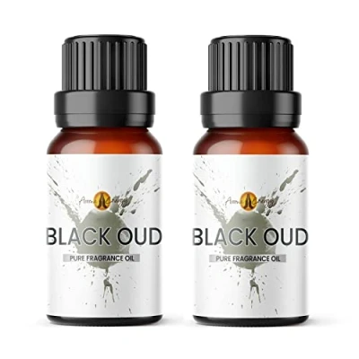 Image of Aroma Energy Black Oud Fragrance Oil 20ml (2 x 10ml) Highly Scented for Making Candle, Soap, Wax Melt, Diffuser etc