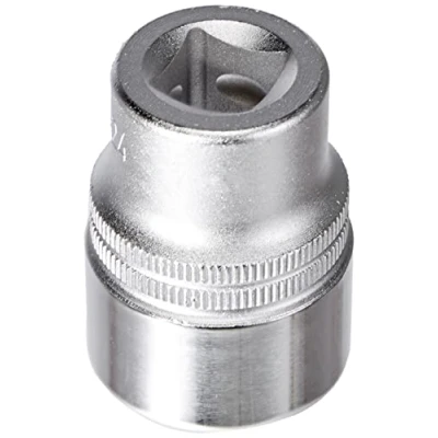 Image of 46805200000, 46841000000, 530051, 549217, ASE46805200000 Socket HAZET 900 24 DIN3124, ISO2725 1 Chrome Vanadium Steel Knurled