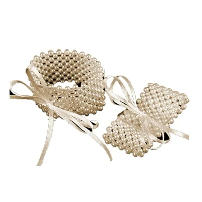 Image of Large ivory Pearl Flower Bracelet for Corsages &amp; Proms