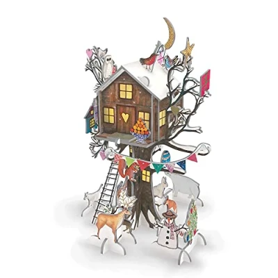 Image of Christmas Treehouse Pink Pop and Slot Roger la Borde 3D Advent Calendar