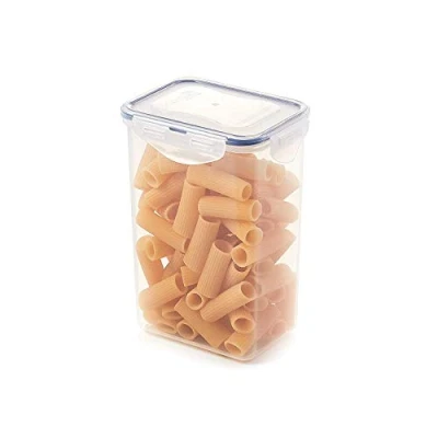 Image of Lock &amp; HPL809 Rectangular Storage Container Clear/Blue, 1.3 L