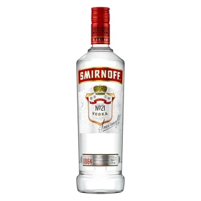 Image of Smirnoff No. 21 Vodka 37.5% vol 70cl Triple Distilled &amp; 10 x Filtered Premium Made in Great Britain Smooth with a Hint of Sweetness Pepper