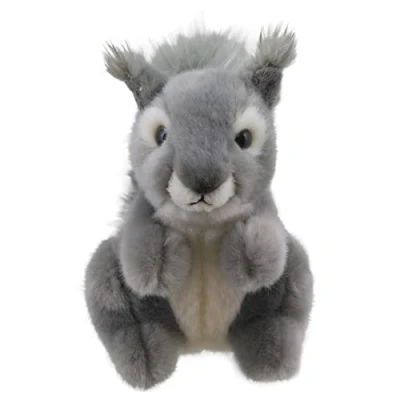 Image of Wilberry Mini Grey Squirrel Soft Toy Small Cuddly plush toy, Perfect Birthday present for Animal fans 15cm WB005049