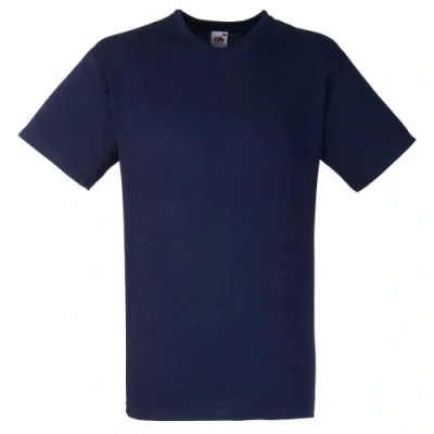 Image of Fruit of the Loom Mens Valueweight V Neck, Short Sleeve T Shirt (XL) (Deep Navy)