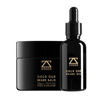 Image of ZOUSZ Gold Oud Beard Grooming Gift Set The Ultimate Care Duo for Men