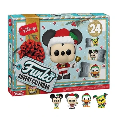 Image of Funko Advent Calendar: Classic Disney Mickey Mouse 24 Days Of Surprise Collectable Vinyl Mini Figures Mystery Box Gift Idea Holiday Xmas for Girls, Boys &amp; Kids Christmas Countdown