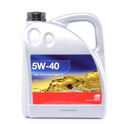 Image of 83212365930 Engine oil FEBI BILSTEIN 32937 5W 40 4l BMW: 3 Touring, TOYOTA: Corolla IX Hatchback, HONDA: ACCORD 8