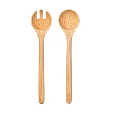 Image of OXO Good Grips Beechwood 2 Piece Salad Servers Set