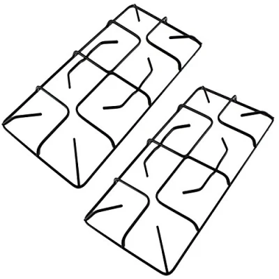 Image of Spares2go **NON UNIVERSAL** Pan Support Stand for Stoves Gas Cooker Hob 220mm x 470mm (Pack of 2)