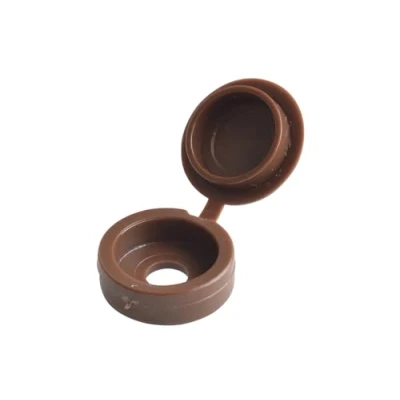 Image of Hinged Cover Cap Dark Brown No. 10 12 Bag 100