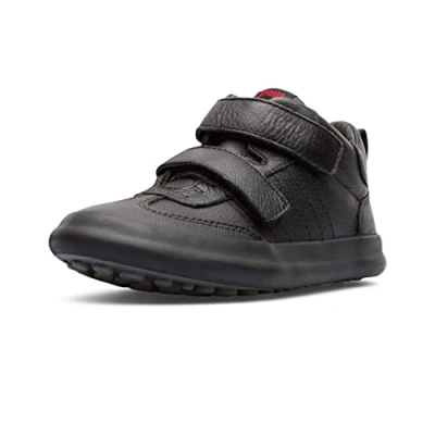 Image of Camper Pursuit Touchstrap shoes for kids, Size: 8.5K, Black Leather