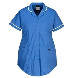 Image of Stretch Maternity Tunic (Hospital Blue) Large