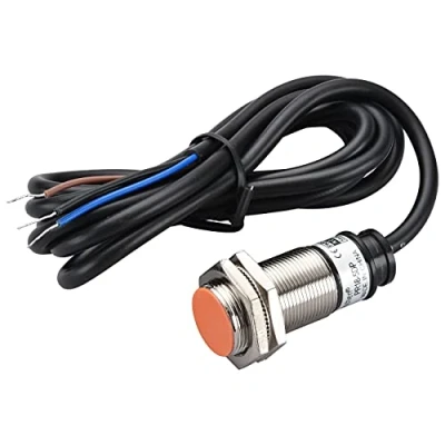 Image of Heschen Inductive Proximity Sensor Switch PR18 5DP Cylindrical Type, 5mm Sensing, M18 Round, 12 24 VDC 3 Wire, Shielded, PNP, NO(Normally Open) CE