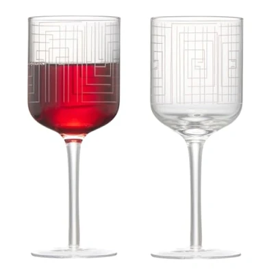 Image of Anton Studio Designs Maze Set of 2 Wine Glasses