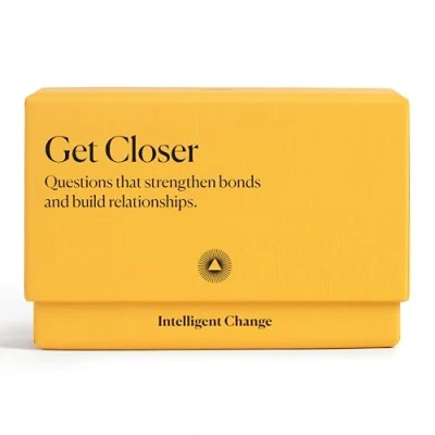 Image of Intelligent Change Let’s Get Closer (100 Prompt Cards) Ice Breaker Conversation Starters and Bonding Activities Question Answer Game for Friends, Family, Couples Fun Card Adults