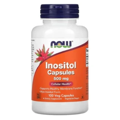 Image of Now Foods Inositol 500mg Supports Nervous System &amp; Cellular Health 100 Capsules