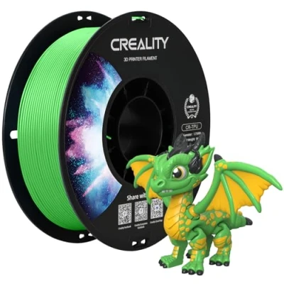Image of Creality Official TPU Green 1KG, Filament 1.75mm Tougher and Stronger 3D Printer, Less Tangle Dimensional Accuracy +/ 0.03mm 1kg/Roll(2.2lbs) Fit for Most FDM Printers