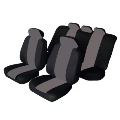 Image of B Max Universal CLASSIC Fabric Car Seat Covers BLACK &amp; GREY