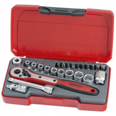 Image of Teng T1424 1/4 inch Socket Set Metric Drive (24 Pieces)