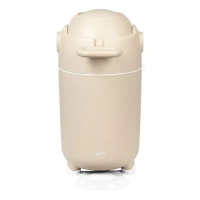 Image of Bebeconfort Odour Control Diaper Bin Size M, Nappy Bin, Anti Lid, Compatible With Any Liners, Holds Up to 20 Nappies, One Handed Usage, Convenient For Storage, Easy Clean, Sand