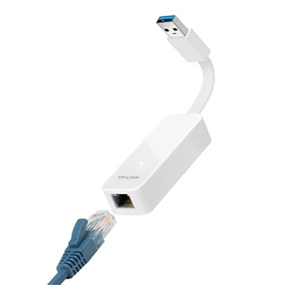 Image of TP Link UE300 USB 3.0 to Gigabit Ethernet Adapter, RJ45 Lan Wired Adapter for Ultrabook, Chromebook, Laptop, Desktop, Plug and Play Windows (XP/Vista/7/8/8.1), MacOS 10.9/10.10, Linux OS