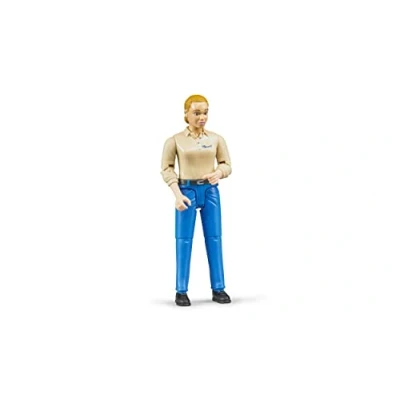 Image of Woman in Blue Jeans and Shoes