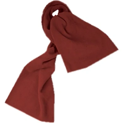 Image of Unicol Fleece Scarves Childrens Single Coloured Warm Winter Kids Scarf Maroon