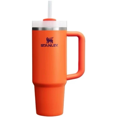 Image of Stanley Quencher H2.0 FlowState Stainless Steel Vacuum Insulated Tumbler with Lid and Straw for Water, Iced Tea or Coffee, Smoothie More, Tigerlily Plum, 30oz, 10 12551 013