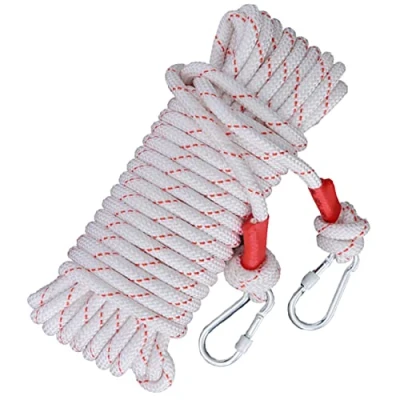 Image of YXPX Washing Line Rope 10mm Thick Strong Clothes Outdoor Heavy Duty Clotheslines (Steel Wire core) High Load Bearing Anti Sun Non Slip for Garden Camping