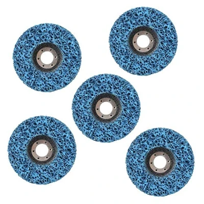 Image of Poly Strip Abrasive Disc Rust Paint Remover Cleaning Grinding Wheel 5Pcs 125mm (125x14x22) for Angle Grinder