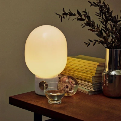 Image of Audo Copenhagen JWDA table lamp with Carrara marble