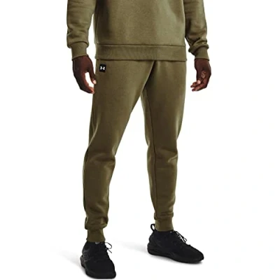 Image of Under Armour Mens Rival Fleece Jogging Pants Green M
