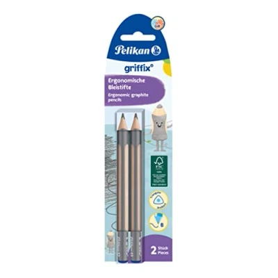 Image of Pelikan Griffix Pencil Thickness B Pack of 2 in Folding Box