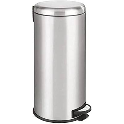 Image of KITCHEN MOVE Urban 30L Brushed Stainless Steel Pedal Bin with Bucket Lid