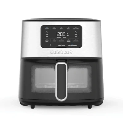 Image of Cuisinart Basket Air Fryer 5 in 1: Fry, Roast, Bake, Grill &amp; Keep Warm 5.7L large capacity, 23cm cooking space 30% faster Energy efficient