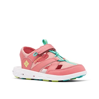 Image of Columbia Unisex Kids Techsun Wave sports sandals, Red (Y Wild Salmon x Voltage), 3 UK