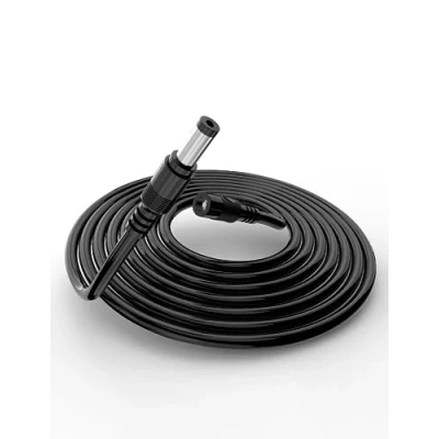 Image of Tonton CCTV Power Extension cable 3M(10ft), 2.1mmx 5.5mm Female to Male 12V DC for Tapo C110,C211,C510W,TC70 Cameras, Router, LED Strip Light, DVR/NVR Recorder (Black)