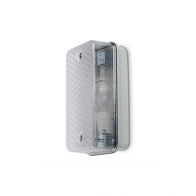 Image of Astra Mains IP65 Bulkhead Halogen Grey/Clear JCC