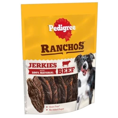 Image of PEDIGREE Ranchos Jerkies Dog Treats with Beef 7x70g