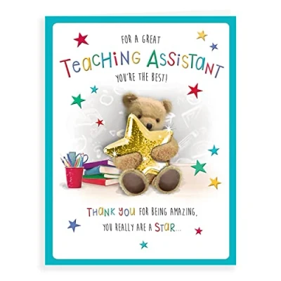 Image of Regal Publishing Cute Thank You Card Teaching Assistant 8 x 6 inches