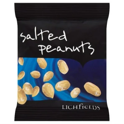Image of Lichfields Salted Peanuts Nuts 50g Case of 24