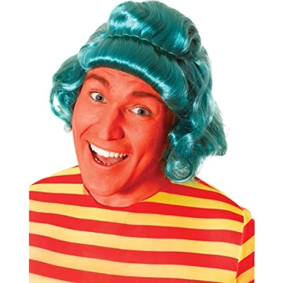 Image of Bristol Novelty Wig Lumpa for Fancy Dress, Green, One Size