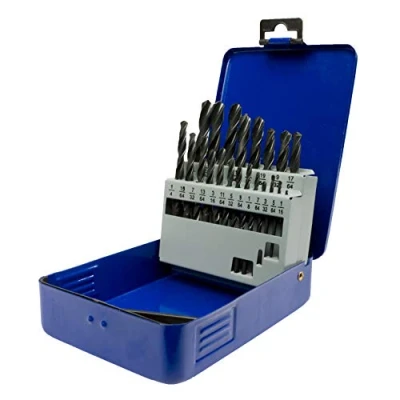 Image of UK Drills HSS Drill Bit Set 21 from 1/16 to 3/8 For Steel Wood Plastic Drilling