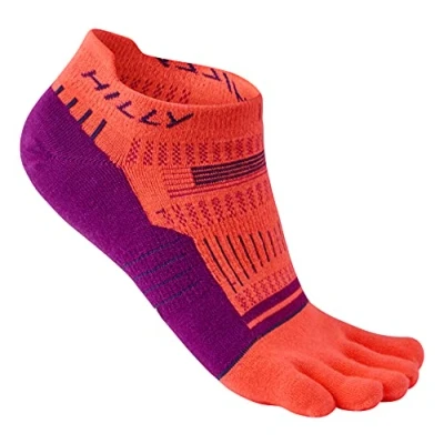 Image of Hilly, Toes Socklet Zero Cushioning, HotCrl/GrapeJce/Char, L