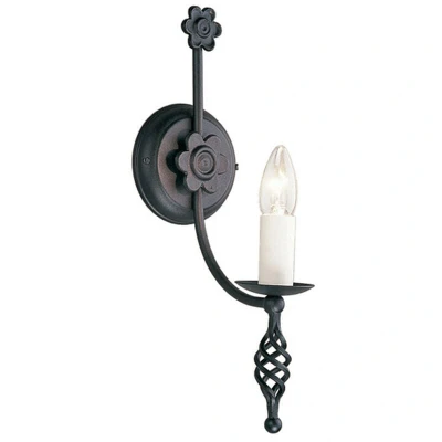 Image of Belfry 1 Light Indoor Candle Wall Black, E14