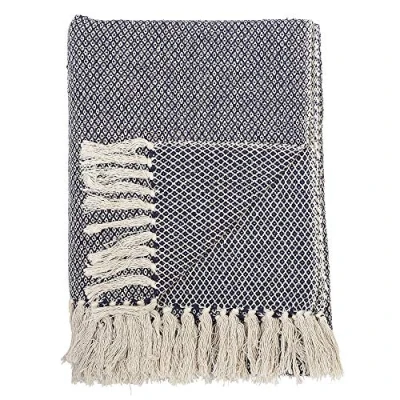 Image of Bloomingville Blue Cotton Bedspread