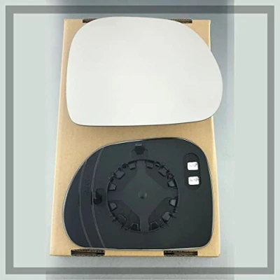 Image of Fits FIAT 500 L From 2013 to 2020 Heated Base Wide Angle Clip on Wing Mirror RIGHT HAND (UK Driver Side)